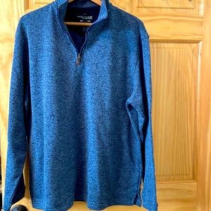 Haggar Xl blue 1/4 zip sweater